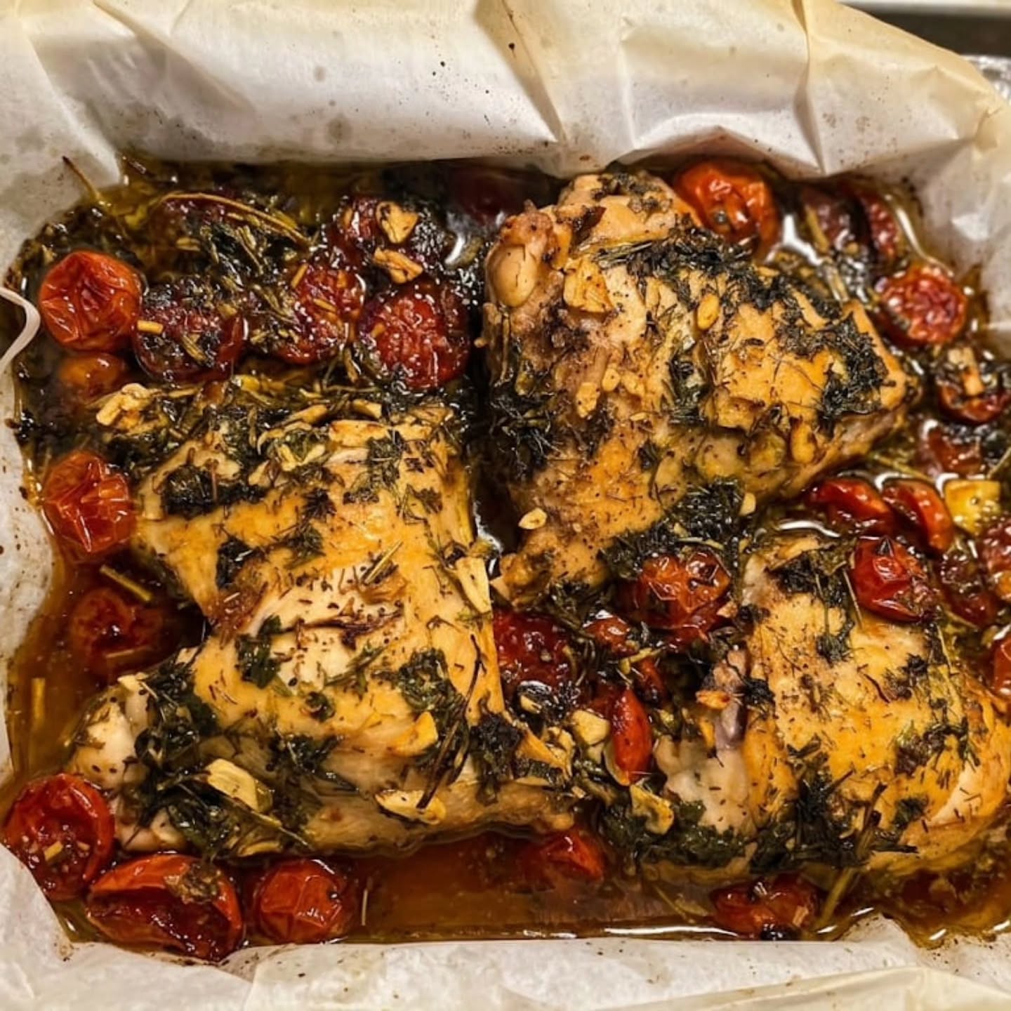 Herb-roasted chicken